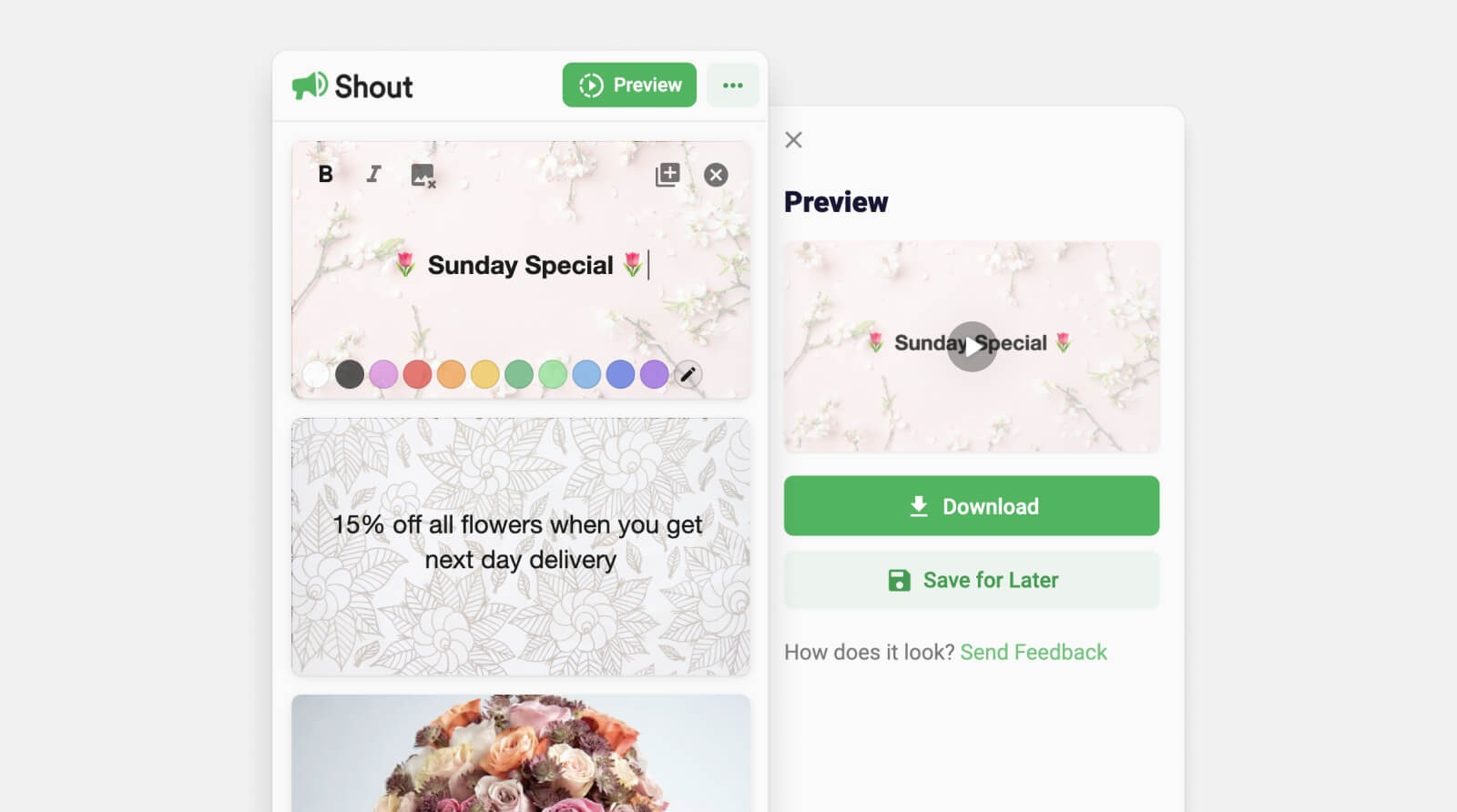 Shout GIF and Video Creator