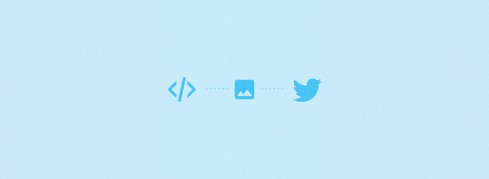 Illustration of media being uploaded to Twitter